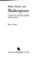 Cover of Myth, ritual, and Shakespeare