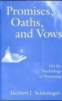 Cover of Promises, oaths, and vows