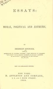 Cover of Essays