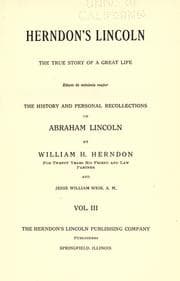 Cover of Herndon's Lincoln
