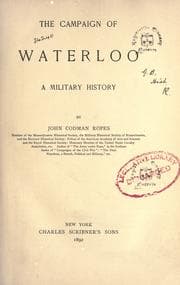 Cover of The campaign of Waterloo