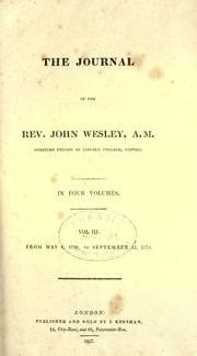 Cover of The journal of the Rev. John Wesley