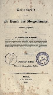 Cover of Zeitschrift für die Kunde des Morgenlandes