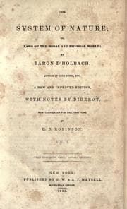 Cover of Système de la nature
