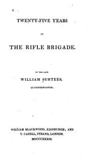 Cover of Twenty-five years in the Rifle Brigade