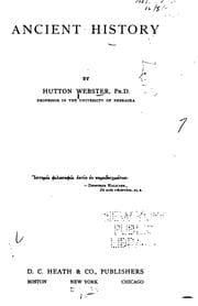 Cover of Ancient history