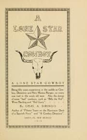 Cover of A Lone Star cowboy