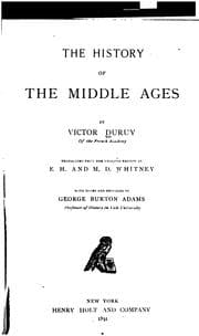 Cover of The history of the Middle Ages