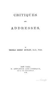 Cover of Critiques and addresses