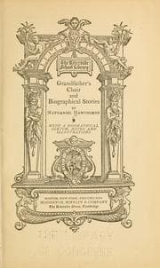 Cover of Grandfather's Chair and Biographical Stories