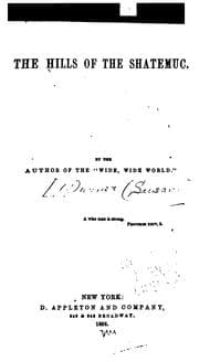 Cover of The hills of the Shatemuc