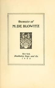 Cover of Memoirs of M. de Blowitz