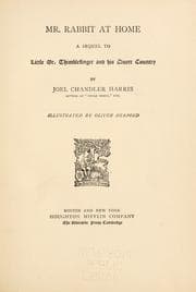 Cover of Mr. Rabbit at home