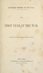 Cover of The first year of the war