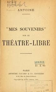 Cover of "Mes souvenirs" sur le Théâtre-Libre