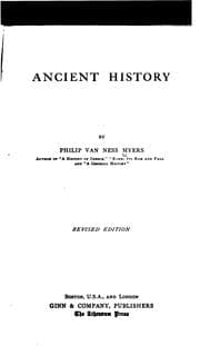 Cover of Ancient history