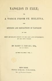 Cover of Napoleon in exile