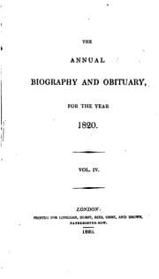 Cover of The Annual Biography and Obituary