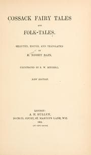 Cover of Cossack fairy tales and folk-tales
