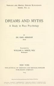 Cover of Dreams and myths