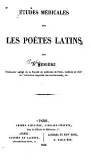 Cover of Etudes médicales sur les poètes latins