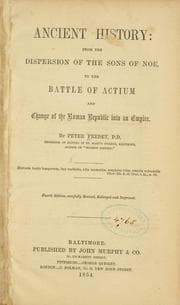 Cover of Ancient history