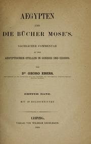 Cover of Aegypten und die Bücher Mose's
