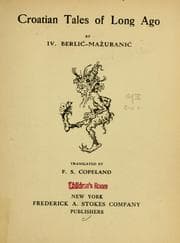 Cover of Croatian tales of long ago