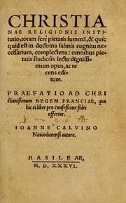 Cover of Institutio Christianae religionis