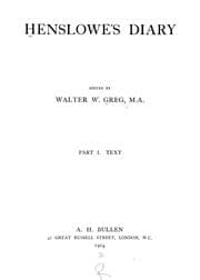 Cover of Henslowe's diary