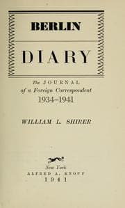 Cover of Berlin diary