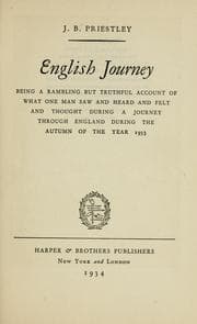 Cover of English journey