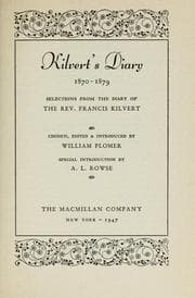 Cover of Kilvert's diary, 1870-1879