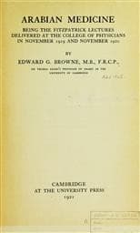 Cover of Arabian medicine