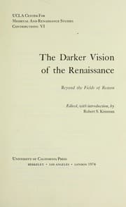 Cover of The Darker vision of the Renaissance