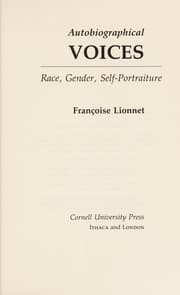 Cover of Autobiographical voices