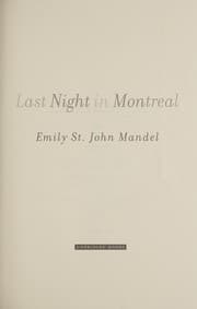 Cover of Last night in Montreal