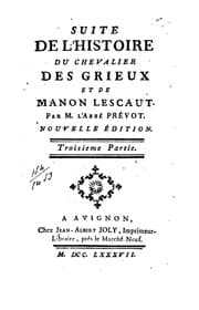 Cover of Manon Lescaut
