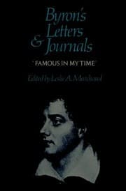 Cover of Byron's letters and journals