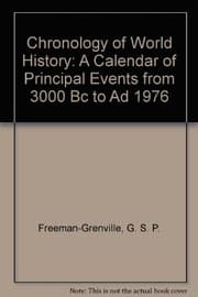 Cover of Chronology of world history