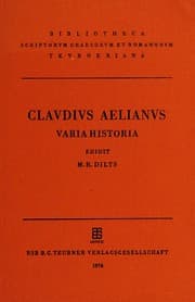 Cover of Claudii Aeliani Varia historia