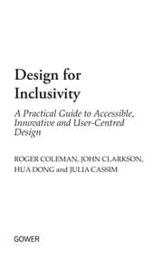 Cover of Design for inclusivity